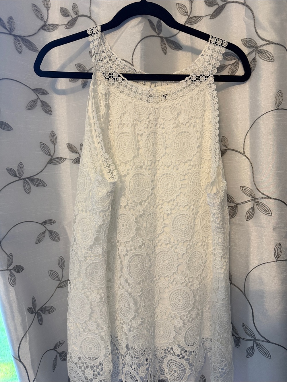 White Lace Blouse - Elegant Crochet Design